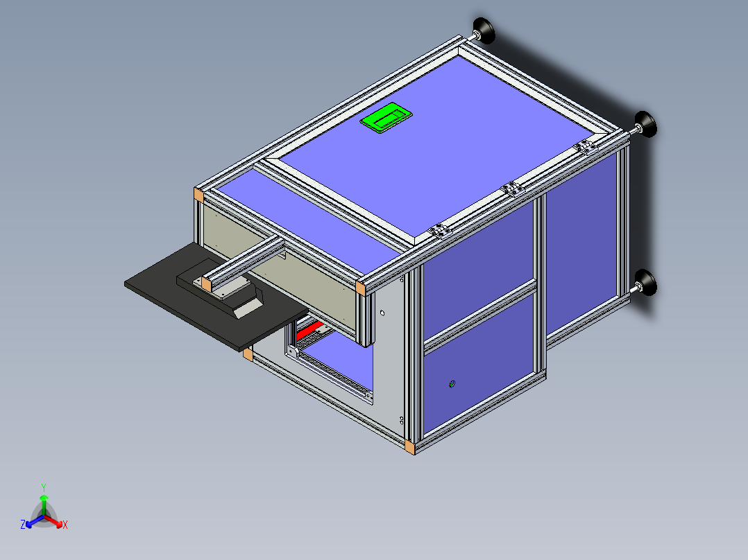 汽车保险丝固定件检测step正等轴测图