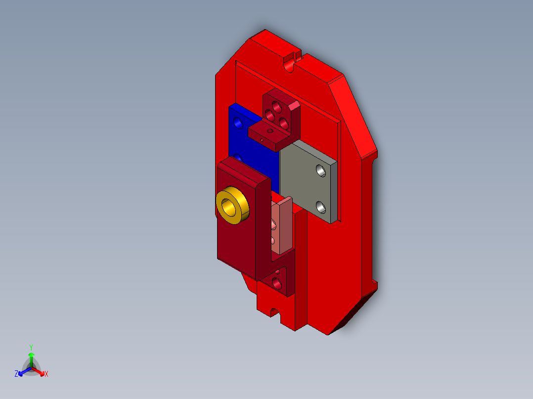 <span style='color: red'>机床</span>快换钻孔夹具3d图纸+2d装配图CAD轴类零件定位钻孔工装3d模型
