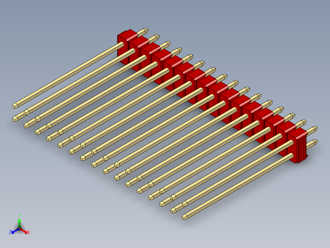 彩色公头100mil（2.54mm）系列-DS1021_red_2x16p_100mil_Type43_rev1.0