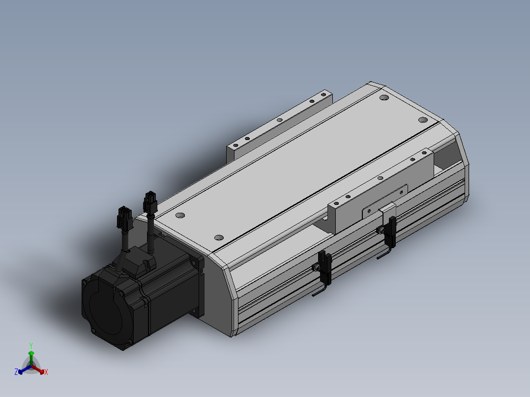 精密模组MY170-T10-100L-BC-P75B-C4-C正等轴测图