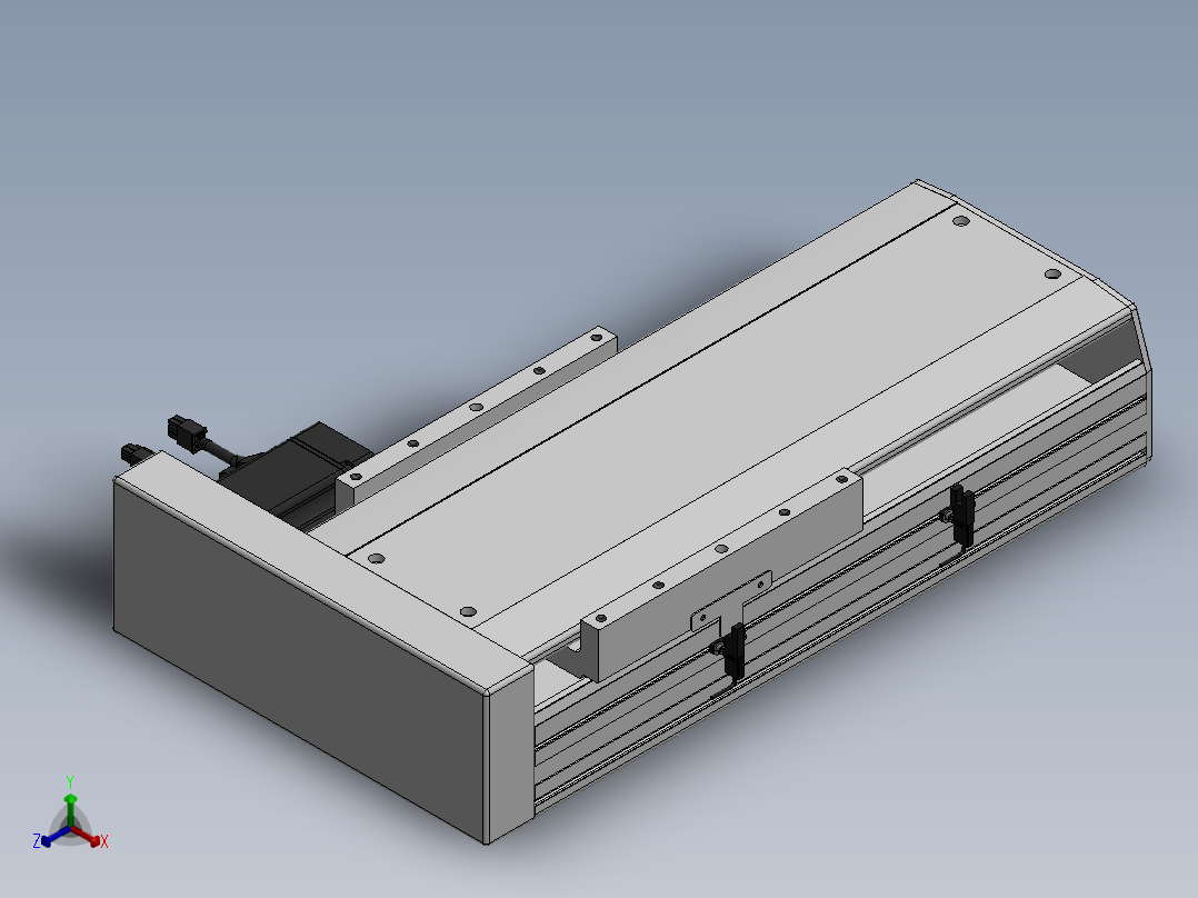 精密模组MY220-T10-200L-BR-P75B-C4-C正等轴测图