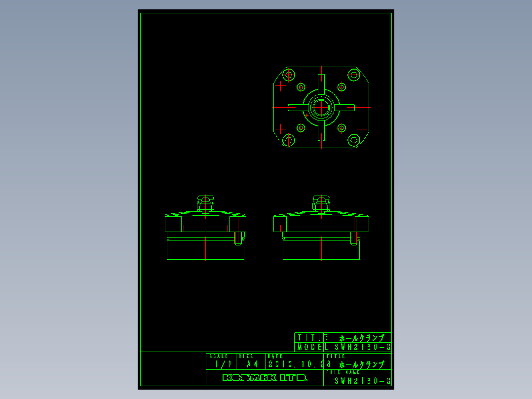 KOSMEKSWH2130-G_rev1多系列多零件图纸模型多系列多零件图纸模型