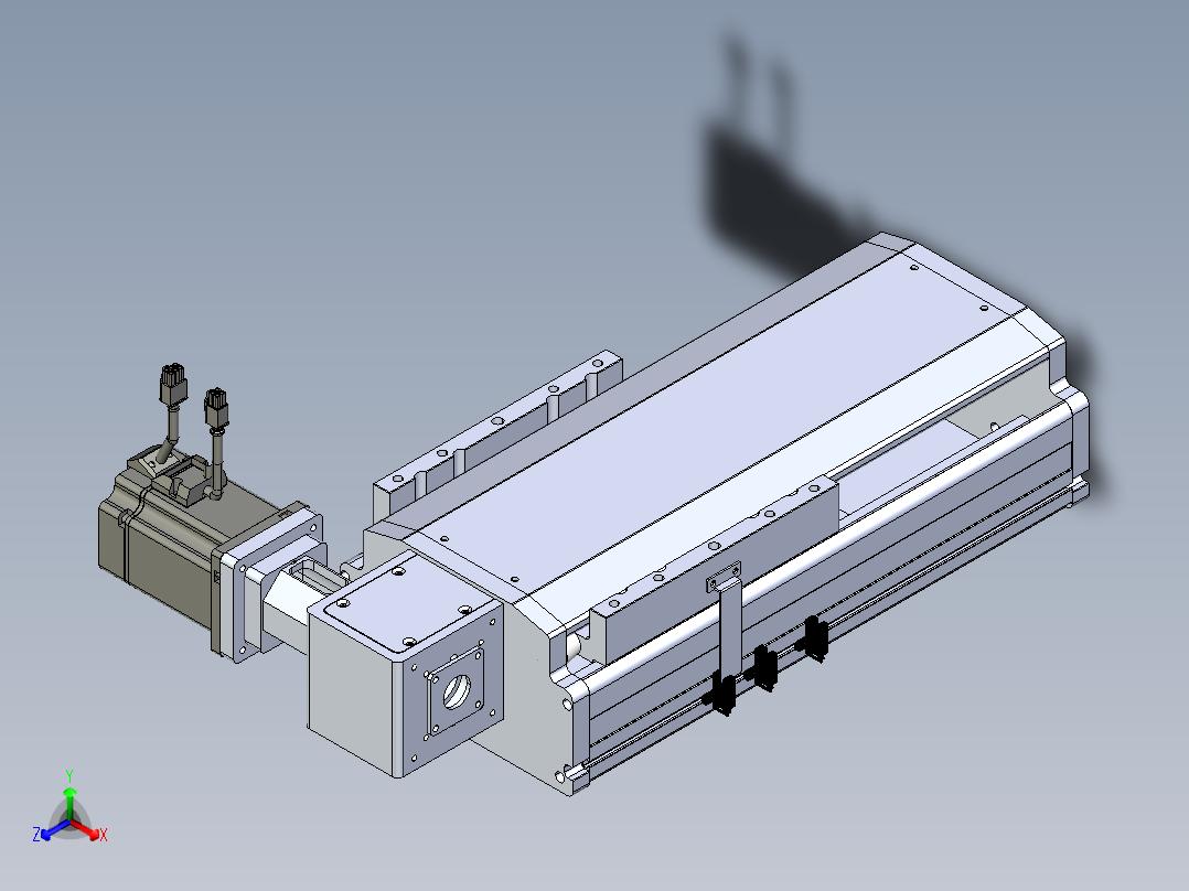 东锦同步带传动-直线滑台模组DH210B-L150-S100-BL-P750W-C3