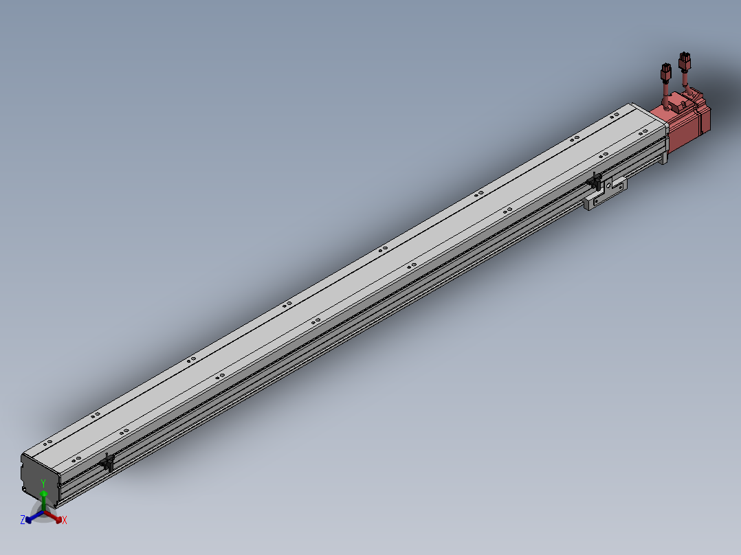 精密模组MY80S-T10-1050L-P20B-BC-C4正等轴测图