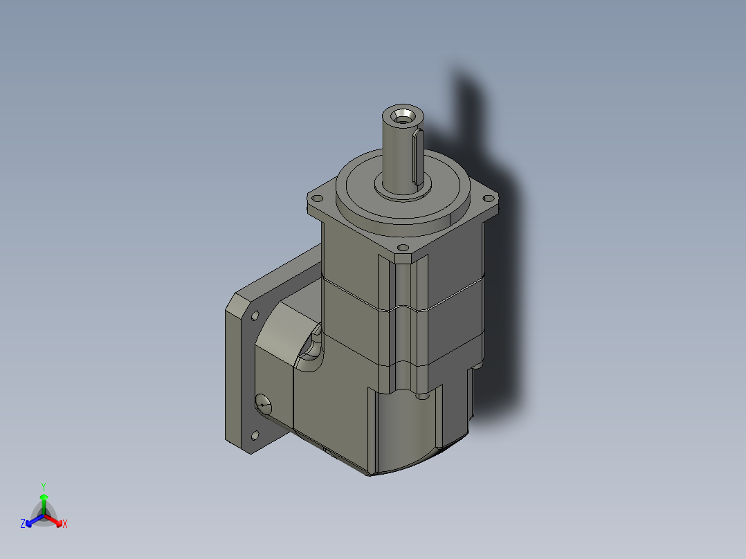 斜齿ZPGH142-L2 35-114.3-200-M12-10B.STEP正等轴测图
