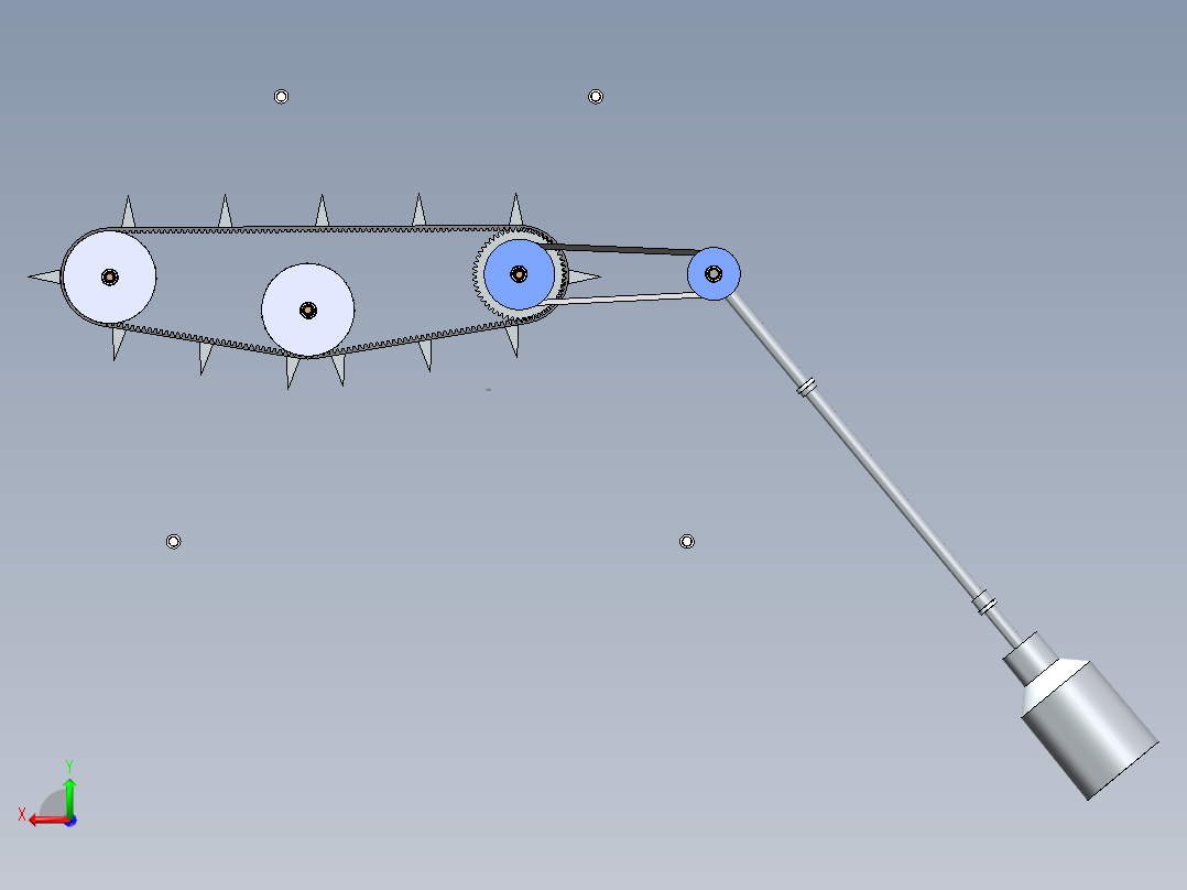 手持式棉花采摘机棉花后视图