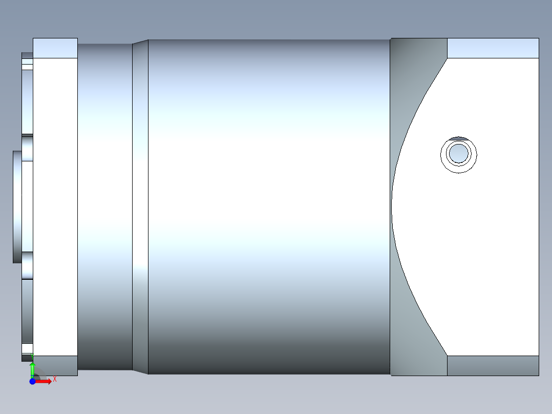 直齿孔PLF120-L2-LC 22-110-145-M8前视图