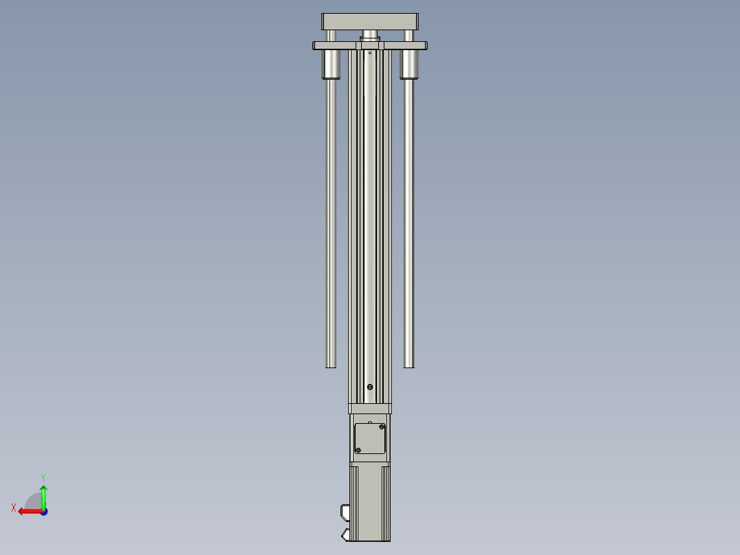12VZ电动缸-VZ6D-S400-BC后视图