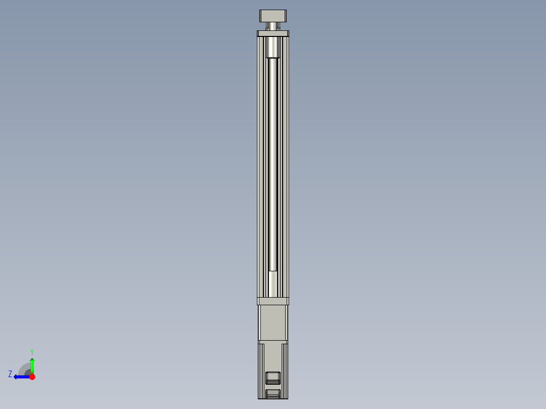 12VZ电动缸-VZ6D-S400-BC右视图
