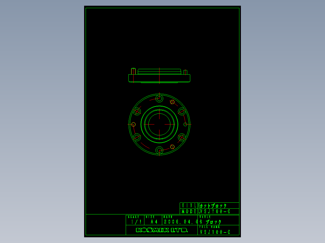 KOSMEKVSJ100-C多系列多零件图纸模型多系列多零件图纸模型