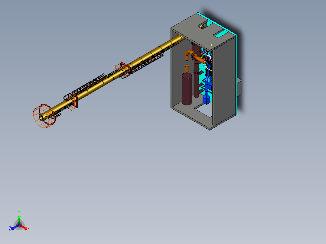工业用发电机-v20-2mw后视图