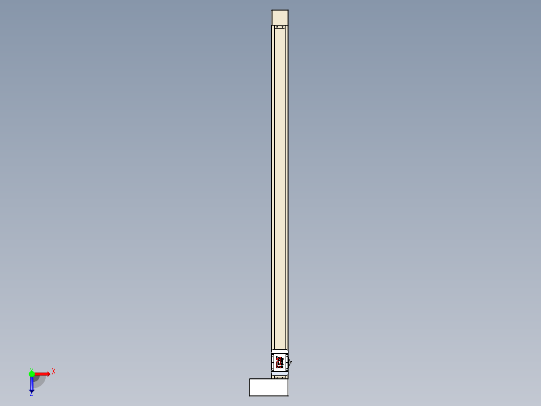 同步带全封闭直线模组TPA-HCB-65S-90-L1200-ML-C-P10-N3俯视图