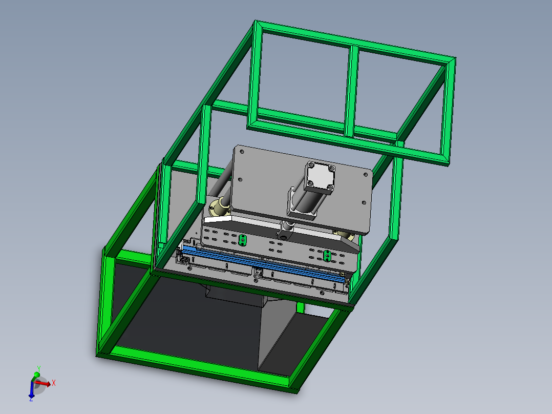 专用冲孔机（sw18可编辑+cad）