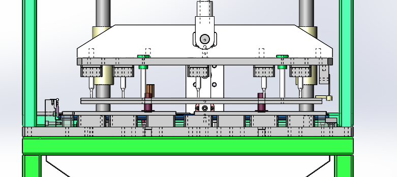 专用冲孔机（sw18可编辑+cad）