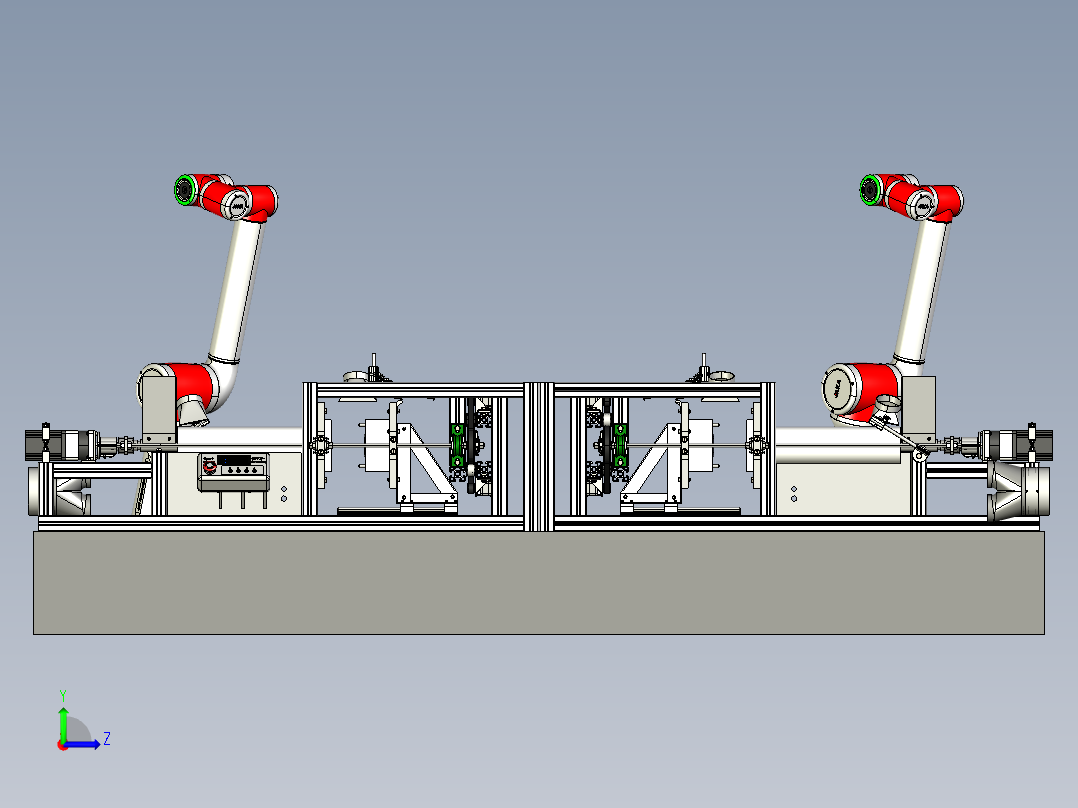 塑料注塑机step左视图