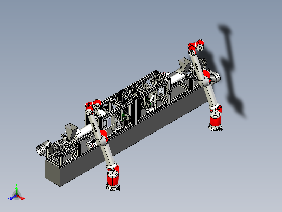 塑料注塑机step正等轴测图