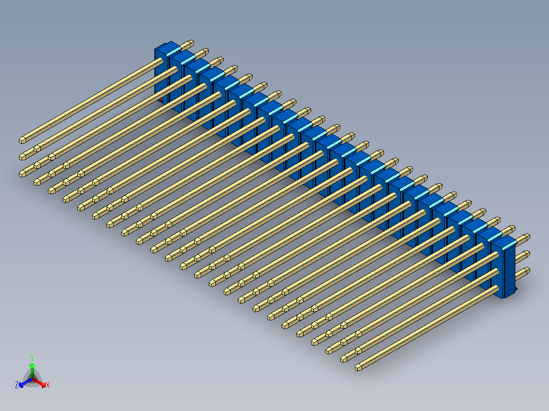 彩色公头100mil（2.54mm）系列-DS1021_blue_3x24p_100mil_Type43_rev1.0