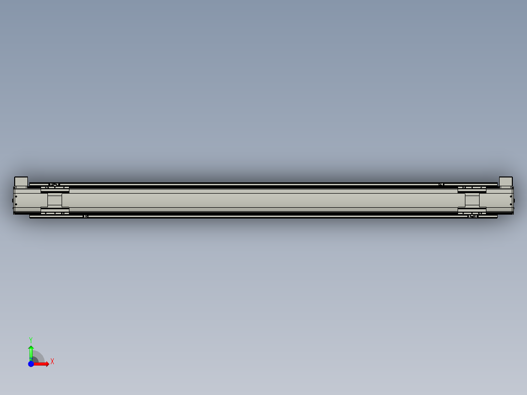 威洛博双电机滑台-VBF14S2-L50-S1900-BD-P40-C6前视图