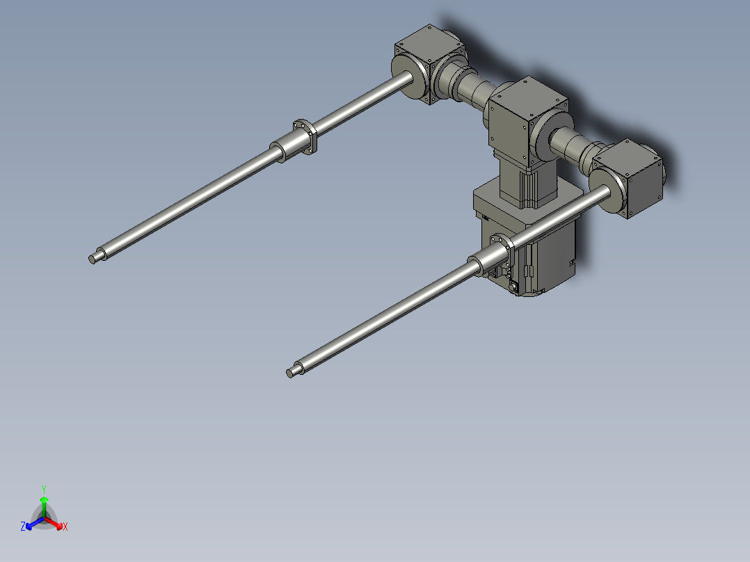 HD11-2A-III-800-3210-2台联动正等轴测图