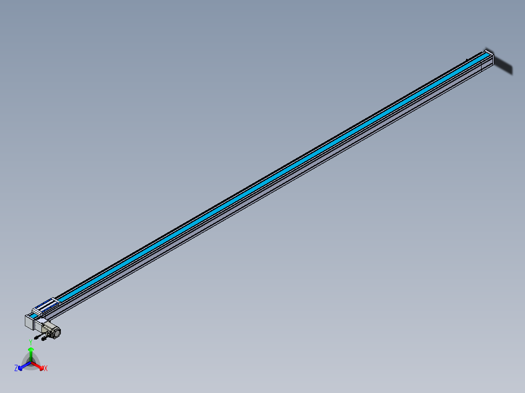 威洛博LB.GB同步带传动--欧规系列LB6A-L130-S3300-BL正等轴测图