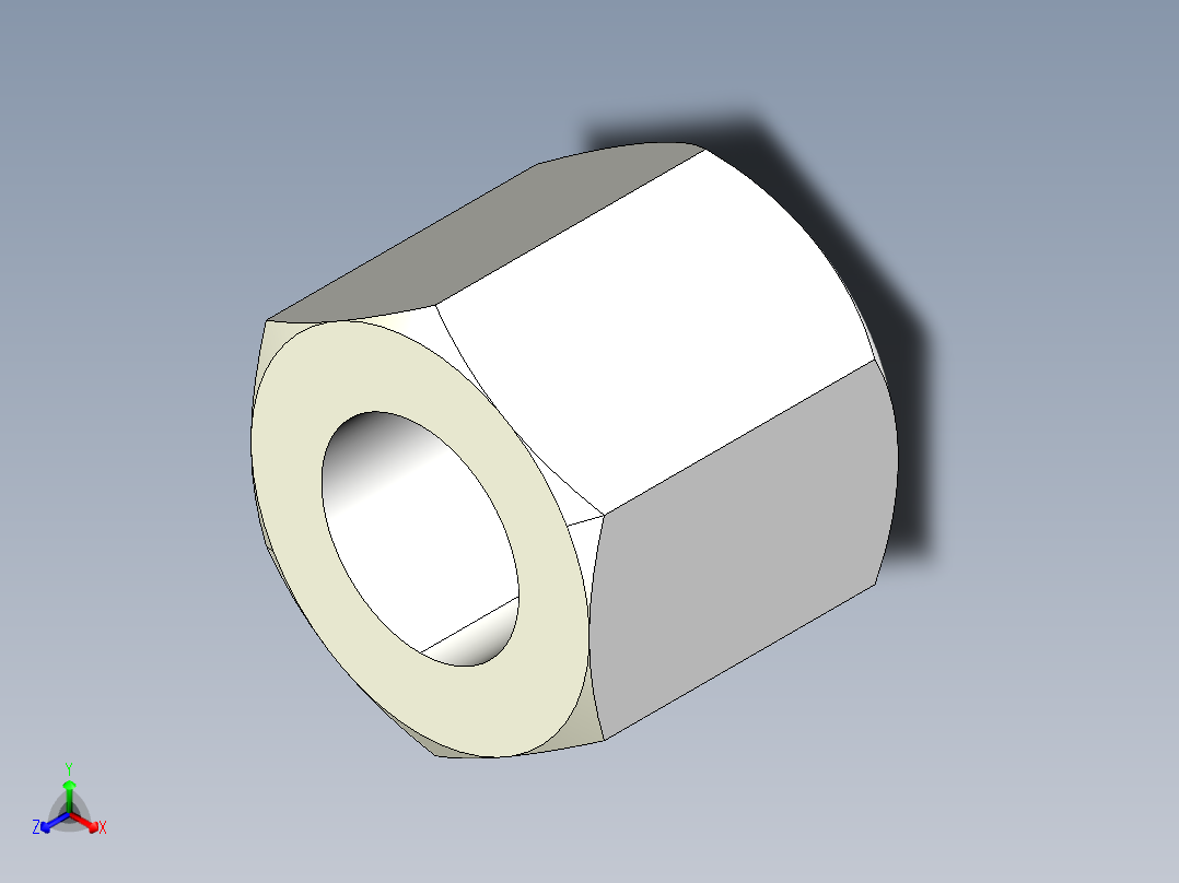 球面螺帽2307-3D多系列多零件图纸模型