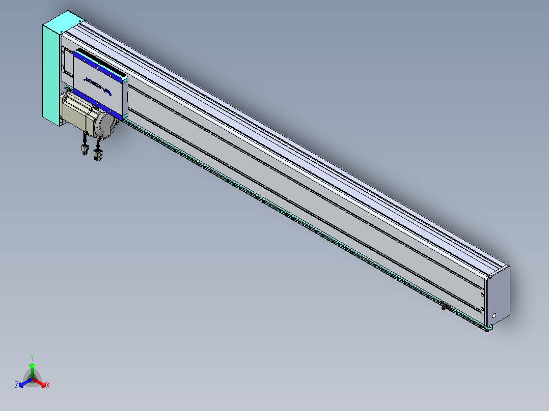 威洛博VC丝杆传动-无尘环境VC14-Lxx-C-S1100-BL-ZP75-C3正等轴测图