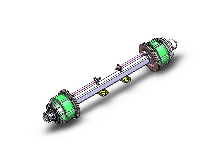 Q097-半自动牵引车（半挂）车桥结构设计【三维SolidWorks】