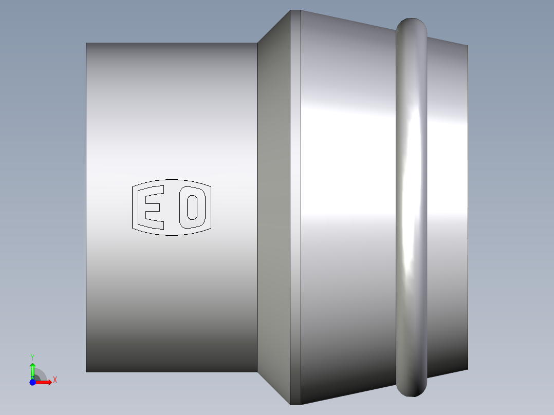 卡套式工业通用硬管接头EO_Blanking_plug_for_cones_VKA25CF前视图