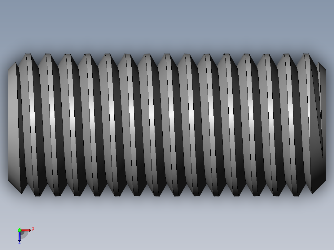 DIN 913-ISO 4026 固定螺钉-M18 L=40.SLDPRT俯视图