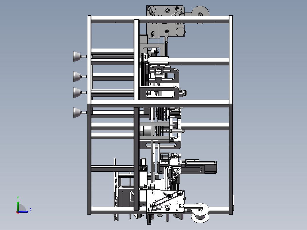 高精度贴合机左视图