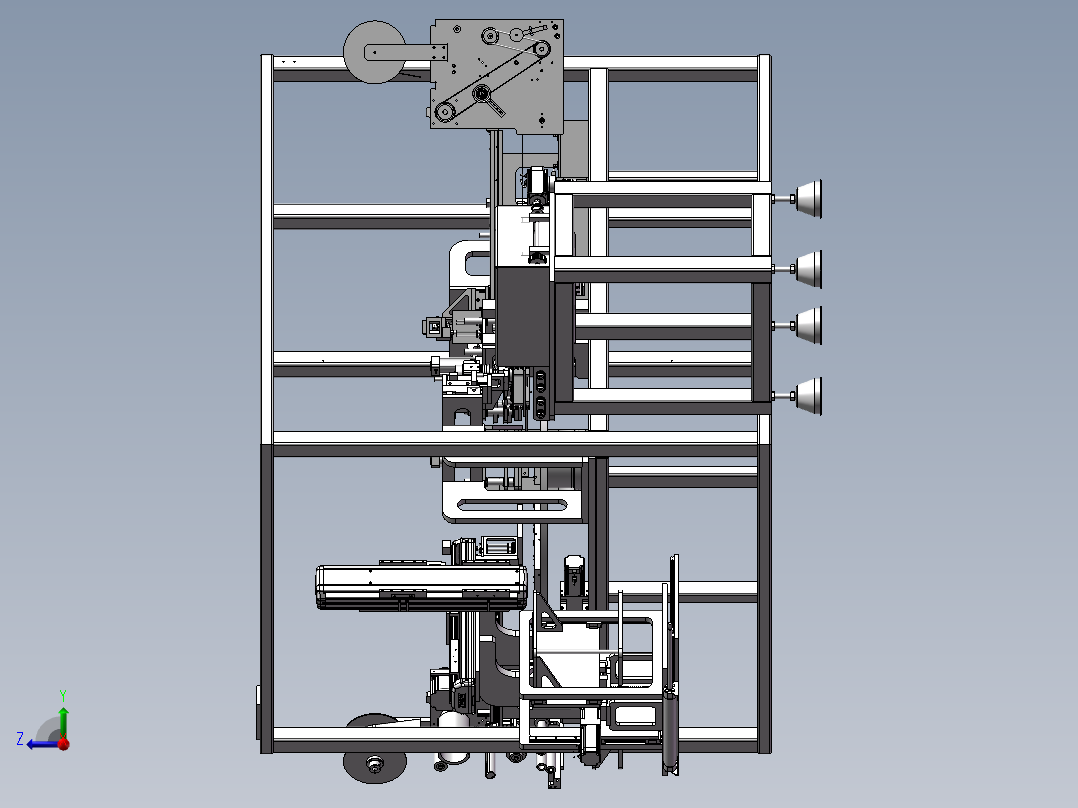 高精度贴合机右视图