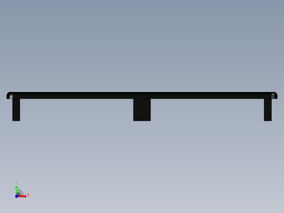 型材-KJN CABLE CONDUIT CAP 80X120 KJN511105前视图