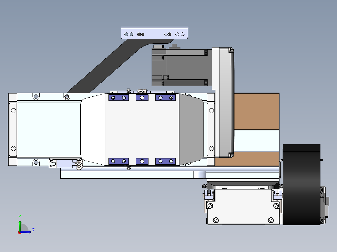 内嵌直交机械手XYG系列XYG440-A3左视图