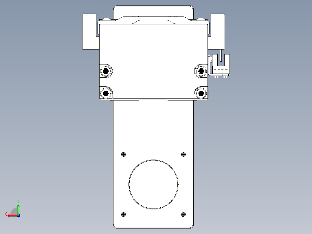 TPA-KNR-86E-1610C-L600A1-MP-BJ57-N3线性模块铝制底座后视图