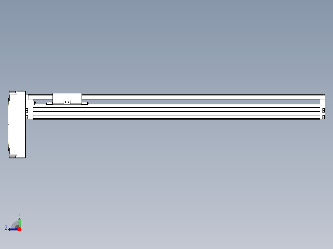 TPA-KNR-86E-1610C-L600A1-MP-BJ57-N3线性模块铝制底座右视图