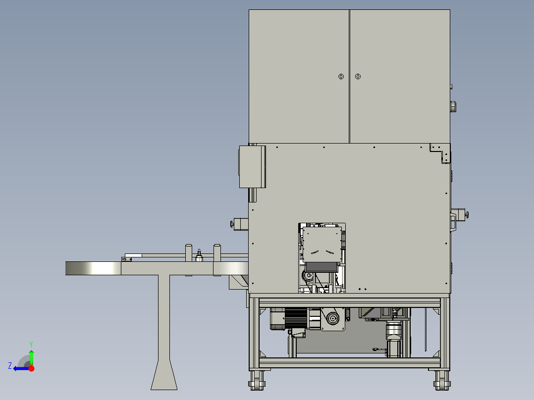 睫毛膏灌装旋盖机step右视图