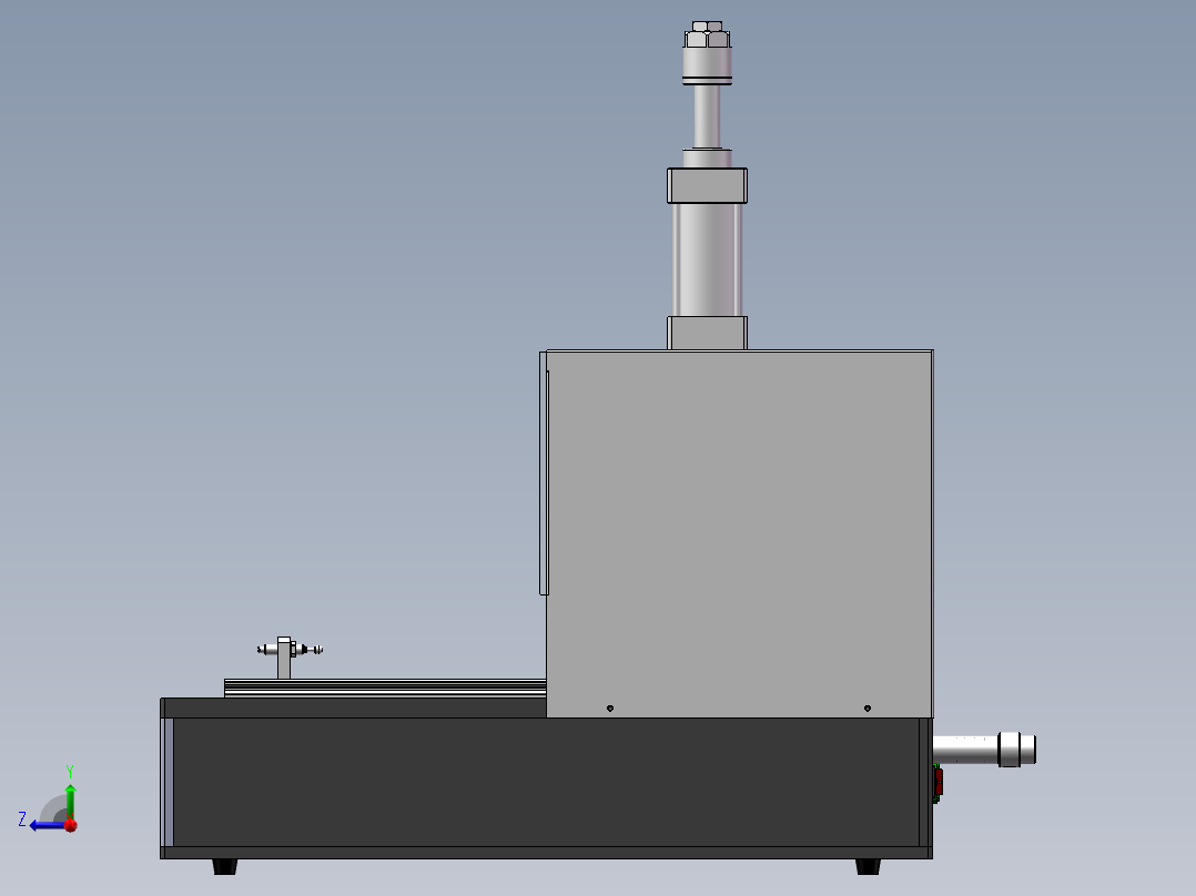5pin针高温高压封口机（sw18可编辑+工程图）右视图