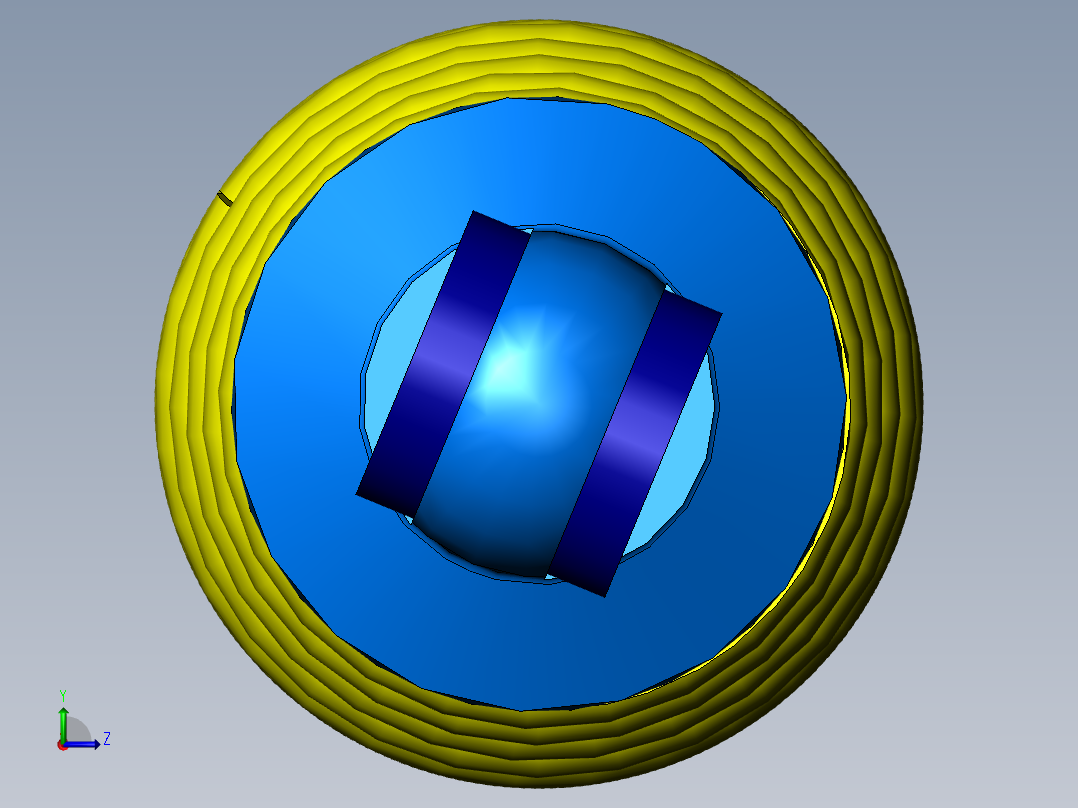 solidworks 冲击线圈左视图