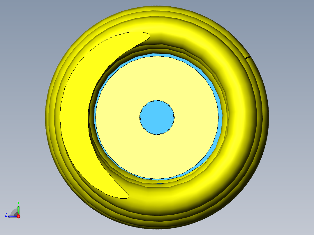 solidworks 冲击线圈右视图