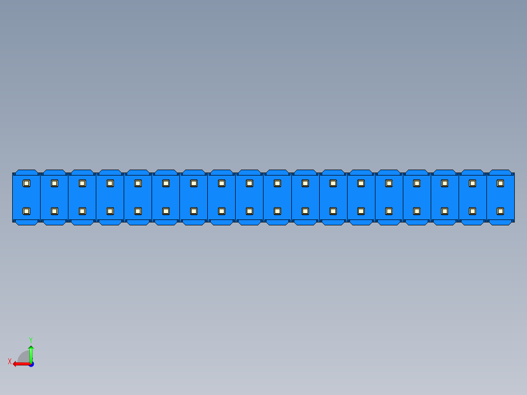 彩色公头100mil（2.54mm）系列-DS1021_blue_2x18p_100mil_Type43_rev1.0后视图