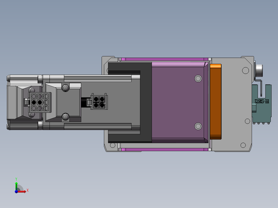 MTB同步带半封闭MTB10-R-100W前视图
