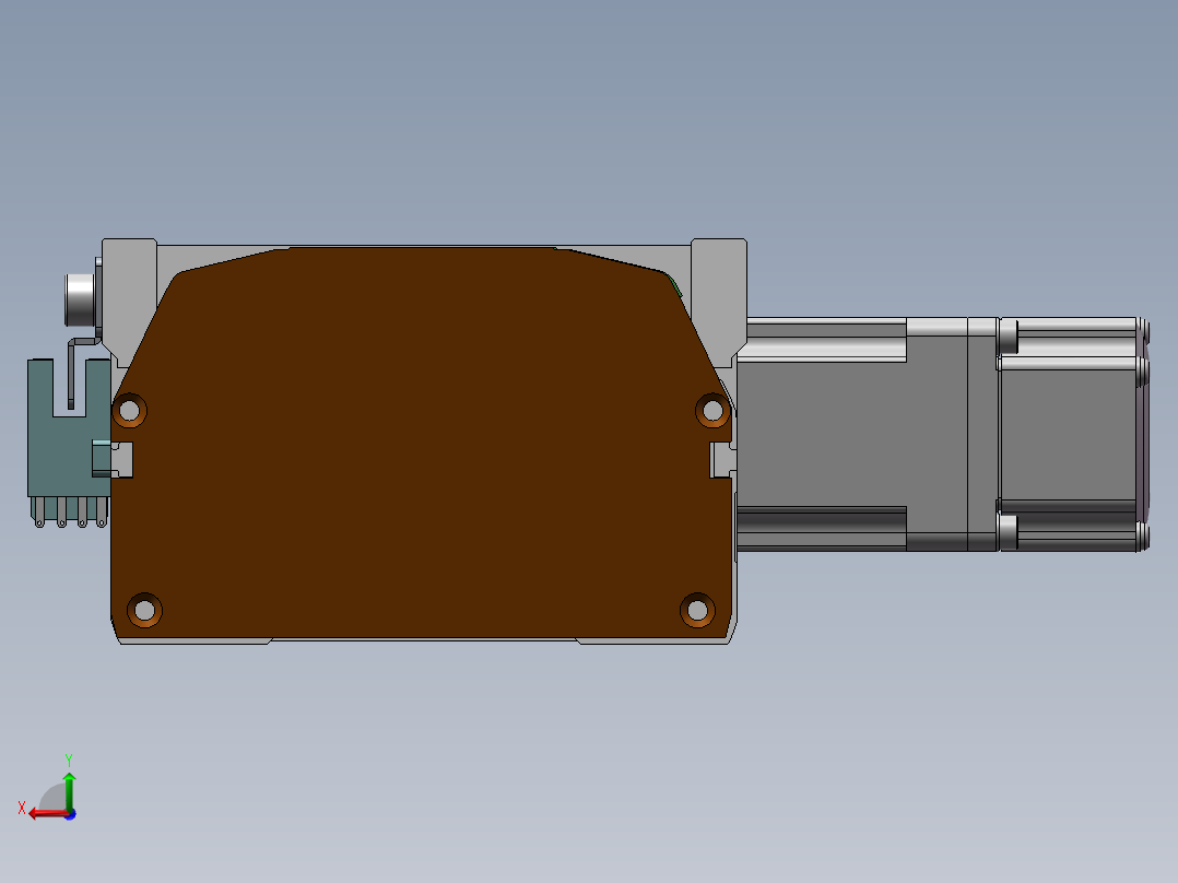 MTB同步带半封闭MTB10-R-100W后视图