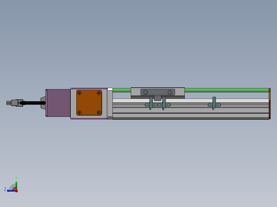MTB同步带半封闭MTB10-R-100W右视图