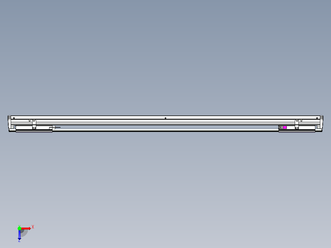 威洛博VL系列3d模型模组2VL14S2Y-S1100俯视图