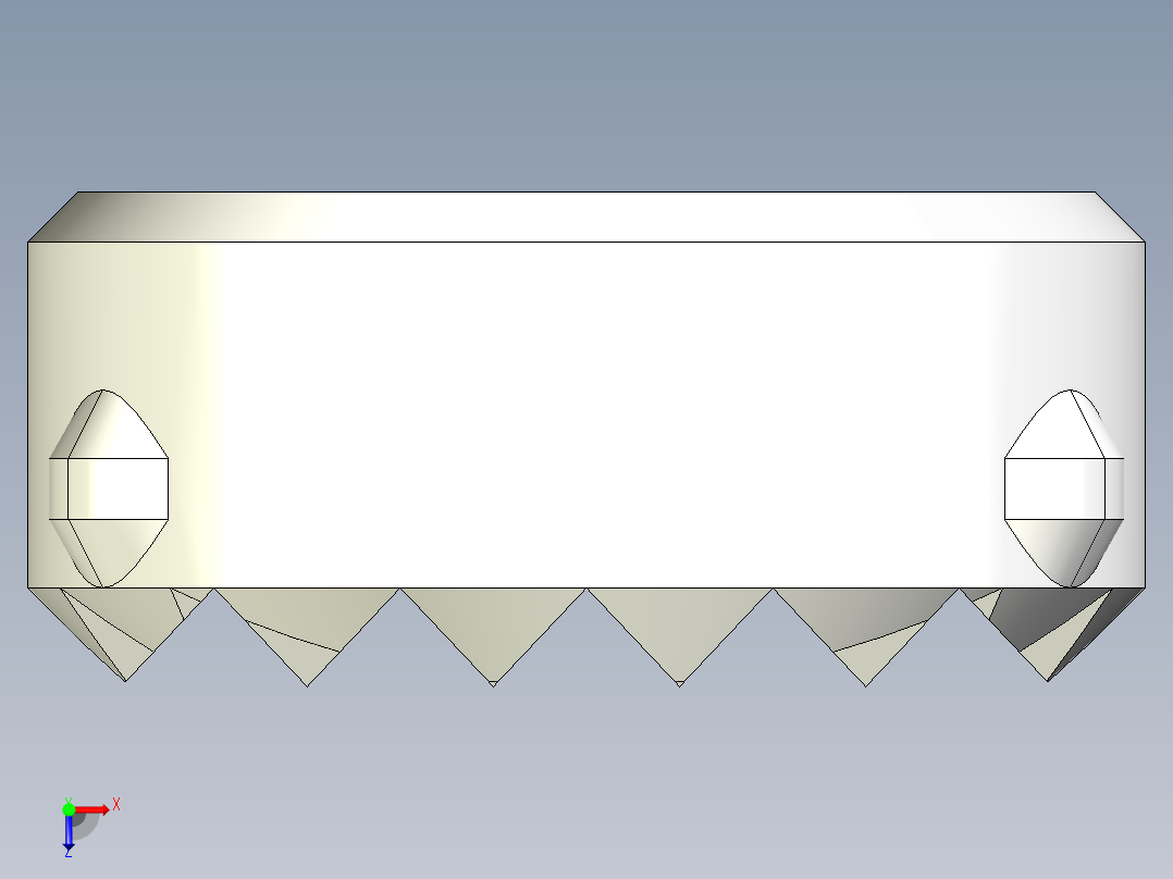 碳化鎢入子2262-3D多系列多零件图纸模型俯视图