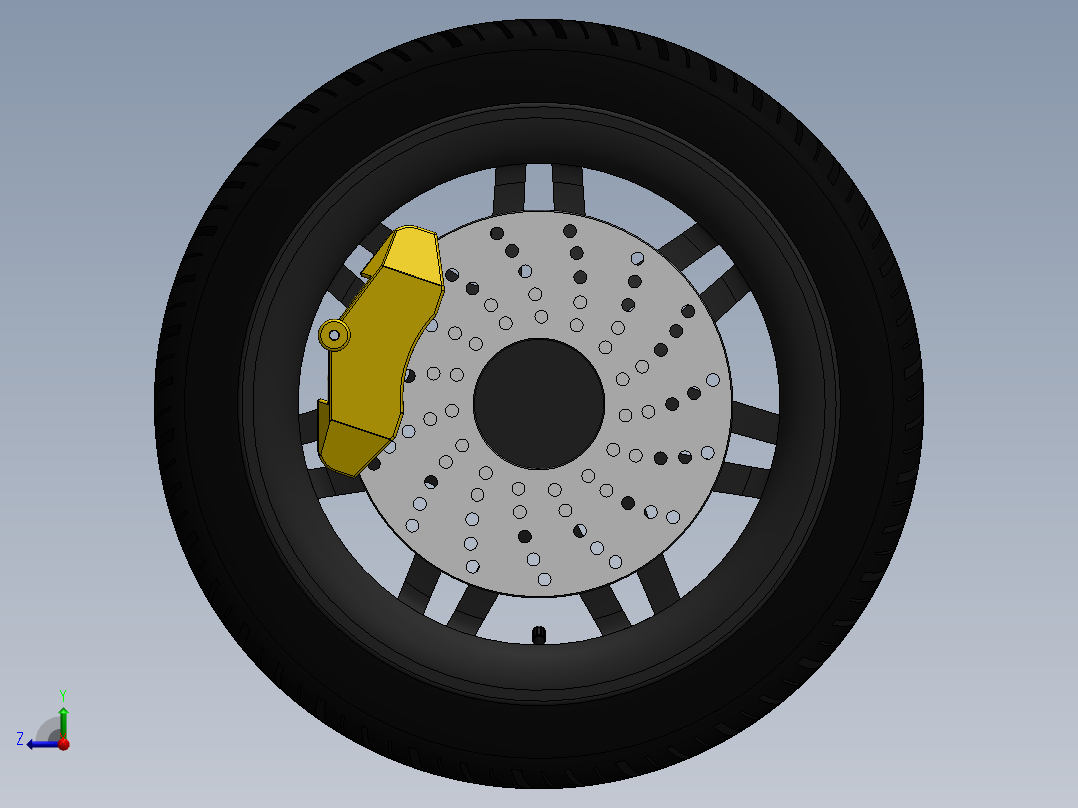 Audi奥迪车轮右视图