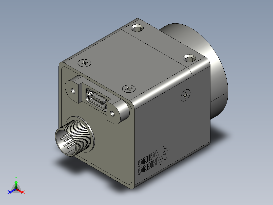 大恒相机镜头Daheng_MER-U_3D_Drawing多系列图纸