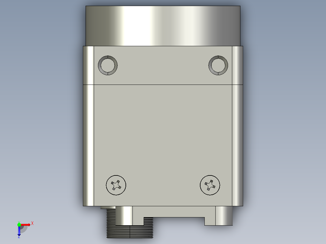 大恒相机镜头Daheng_MER-U_3D_Drawing多系列图纸俯视图