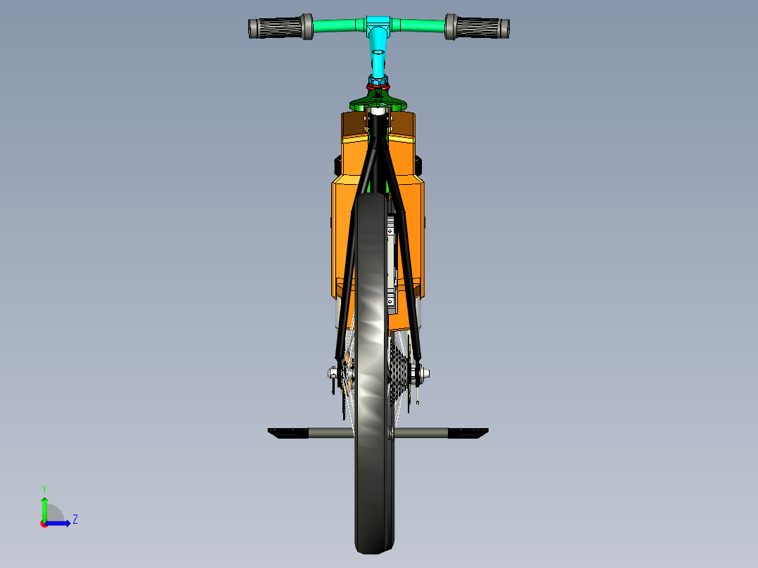 电动自行车 摩托车 (8)左视图