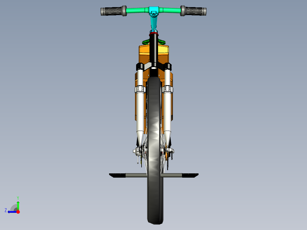 电动自行车 摩托车 (8)右视图